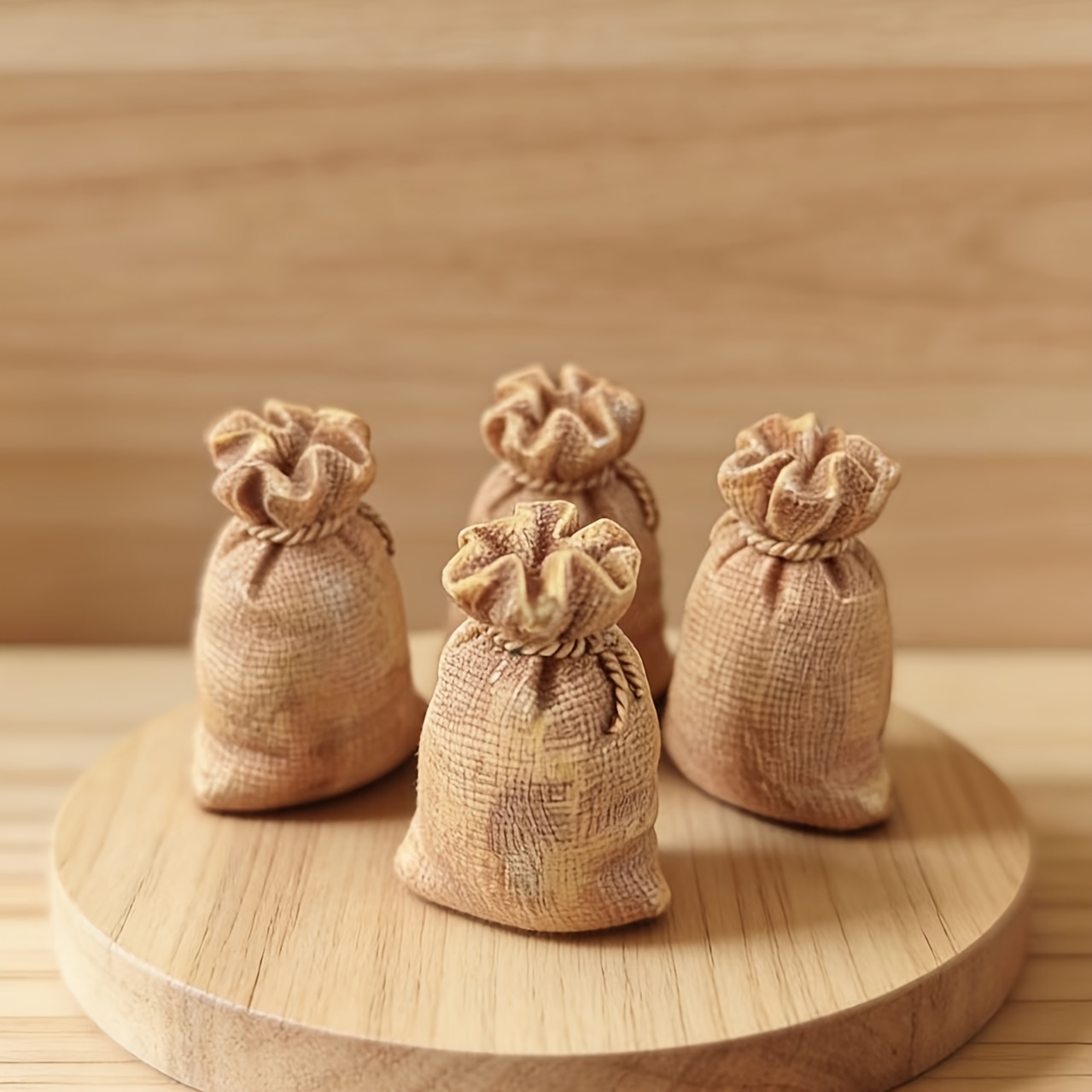 Set of 4 Creative Linen Miniature Landscape Models
